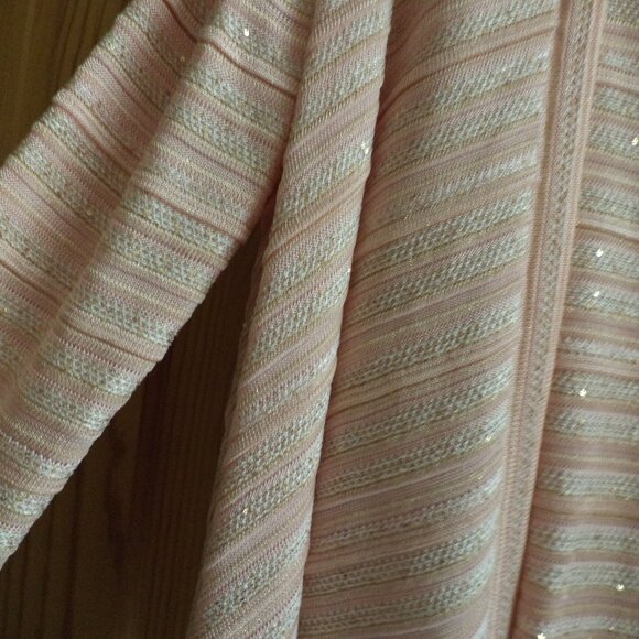 St. John Waterfall Cardigan Sweater+Tank Shades of Pink-Large NEW $1595 - Picture 4 of 16